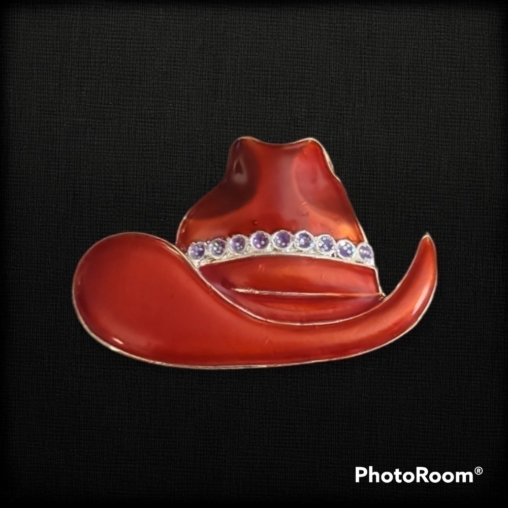 5/$25 RED Hat Society Enamel Brooch